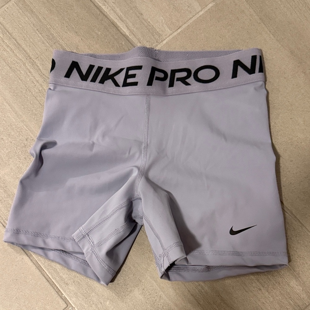 Nike Pro Light Gray Compression Shorts